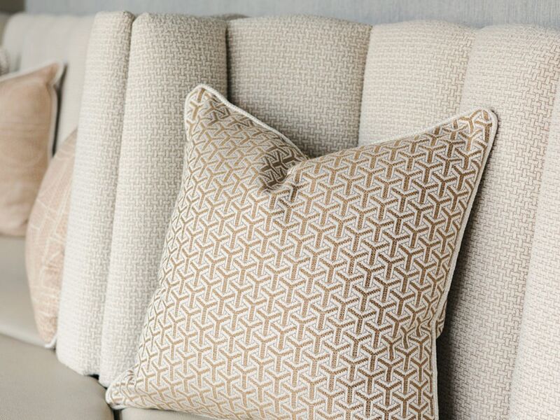 Scatter Cushion Manufacturing — Geometric Fabric