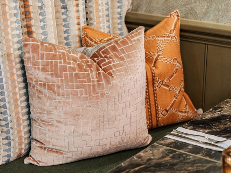 Banquette Reupholstery — Multi-Fabric Statement Seating