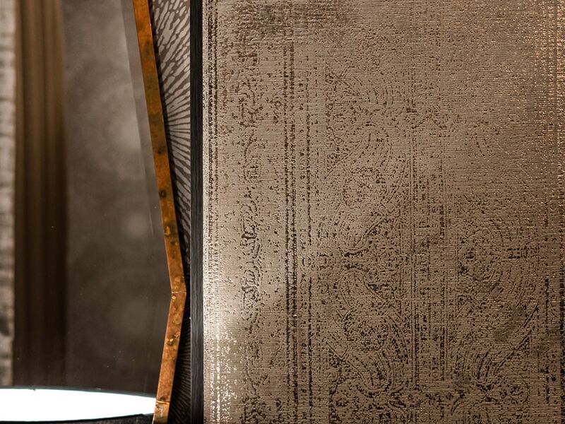 Bespoke Headboard — Metallic Gold with Cushion Set