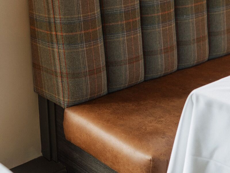 Tartan Seating — Booth Bench Upholstery