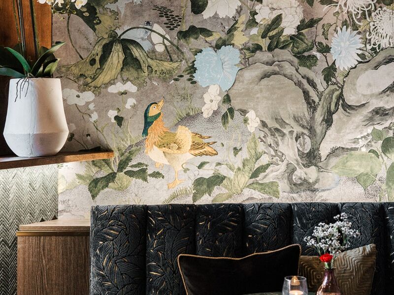 Full Booth Reupholstery — Channel-Tufted Velvet